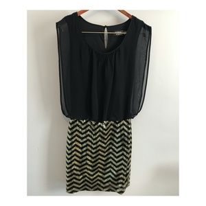 Guess Chevron Cocktail Dress